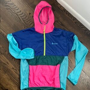 Cotopaxi Unisex Windbreaker- Pink, Blue, Teal